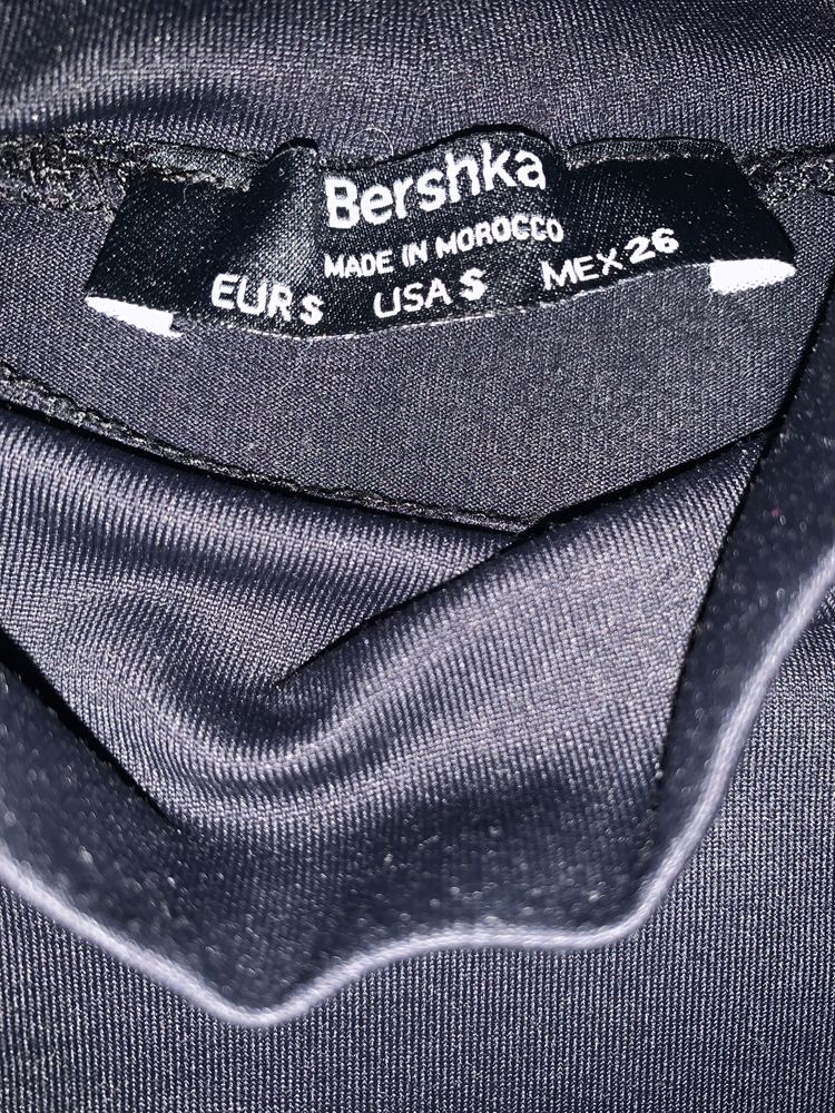 Боді  рубчік mex 26 топ bershka s чорне