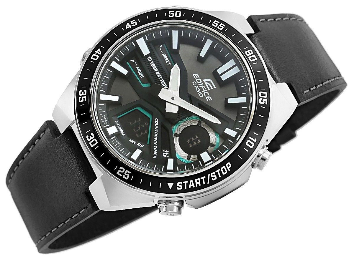 zegarek męski casio edifice efv-c110l-1avef 10 bar + box