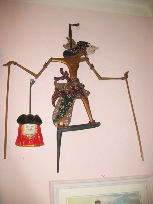 Маски венецианские папье-маше театральная боевая яванская кукла дерево