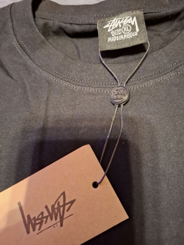 Koszulka XL czarna z misiem firmy Stussy