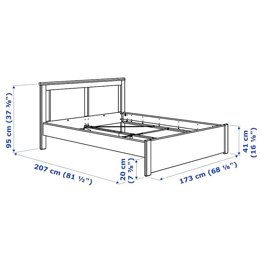 Łóżko 160x200 biełe IKEA + wypasiony stelaż