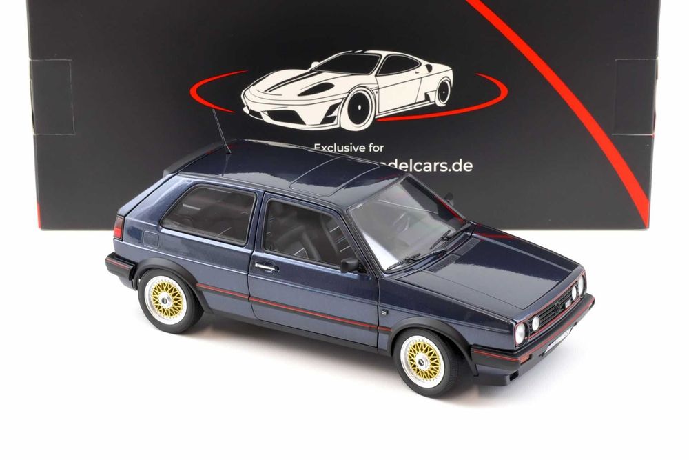 VW Volkswagen Golf II 2 GTI 1988 Helios Blue Limit 500 Norev 1:18