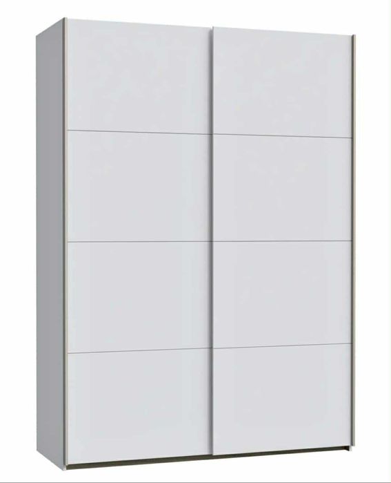 Nieużywana, biała szafa 180 cm szerokości - bardzo pojemna