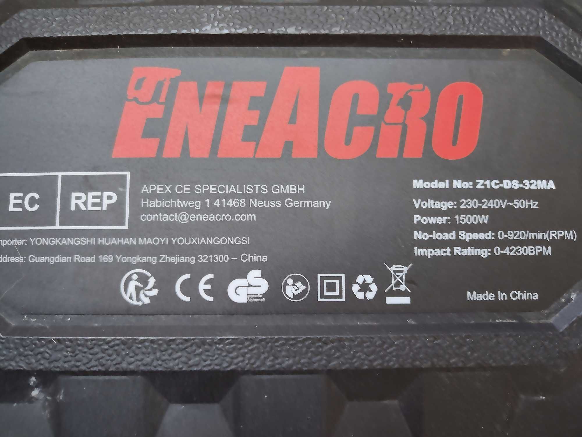 ENEACRO SDS-PLUS młot udarowo obrotowy 1500W młotowiertarka