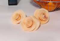 Róże z masy cykrowej zestaw 3 szt