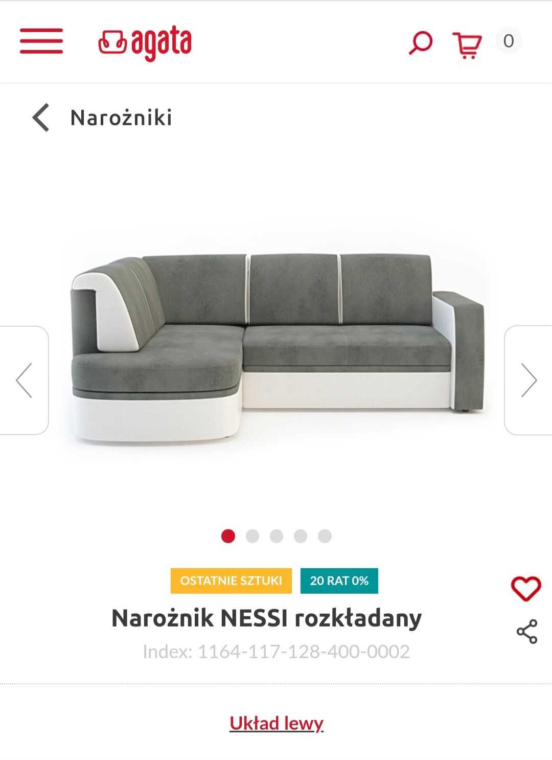 Sprzedam narożnik Nessi rozkladany + fotel!