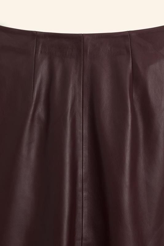 100% шкіряна спідниця ZARA з пряжкою