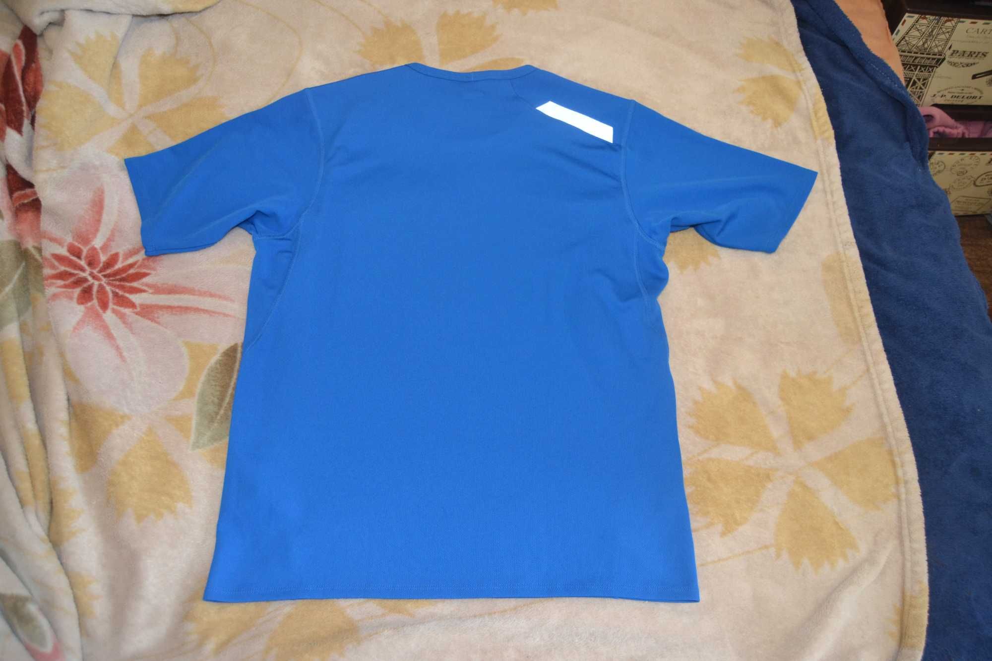 Ярко-синяя ТЕРМО футболка всемирно известного бренда NIKE!Р-р:S-44-46!