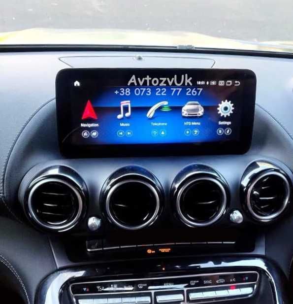 Монитор X-Class X200 X220D X250D X350D MERCEDES BENZ AMG GT Android 14