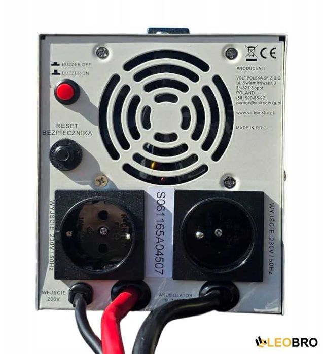 Гібридне ДБЖ/інвертор Volt Polska SINUS PRO 850 EPLUS 12/230V 500/850W