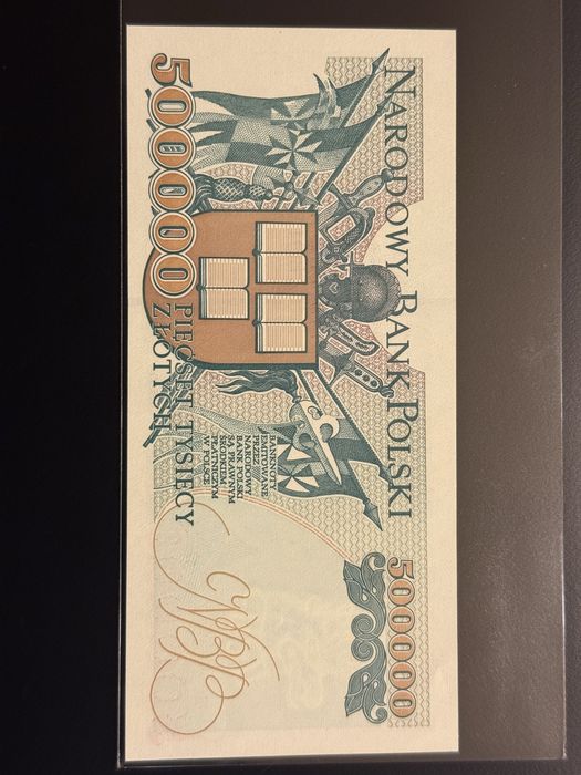 Banknot PRL 500 tysięcy złotych 1993 r. UNC