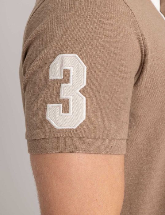 Поло U.S. Polo Assn. / темно-бежеве / розмір S / оригінал