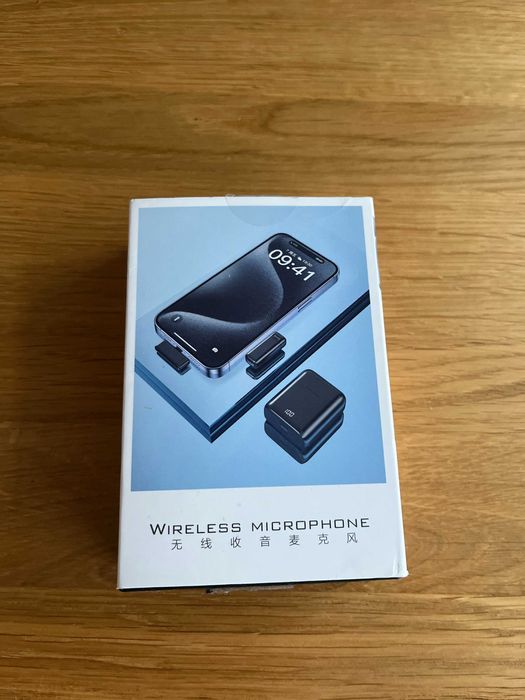 Bezprzewodowy mikrofon do telefonu – NOWY, pełen zestaw!
