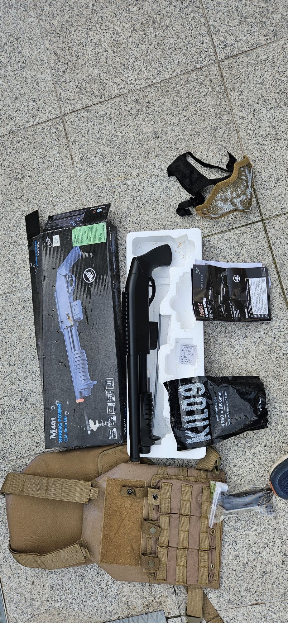 ARMA Airsoft M401 + Acessórios