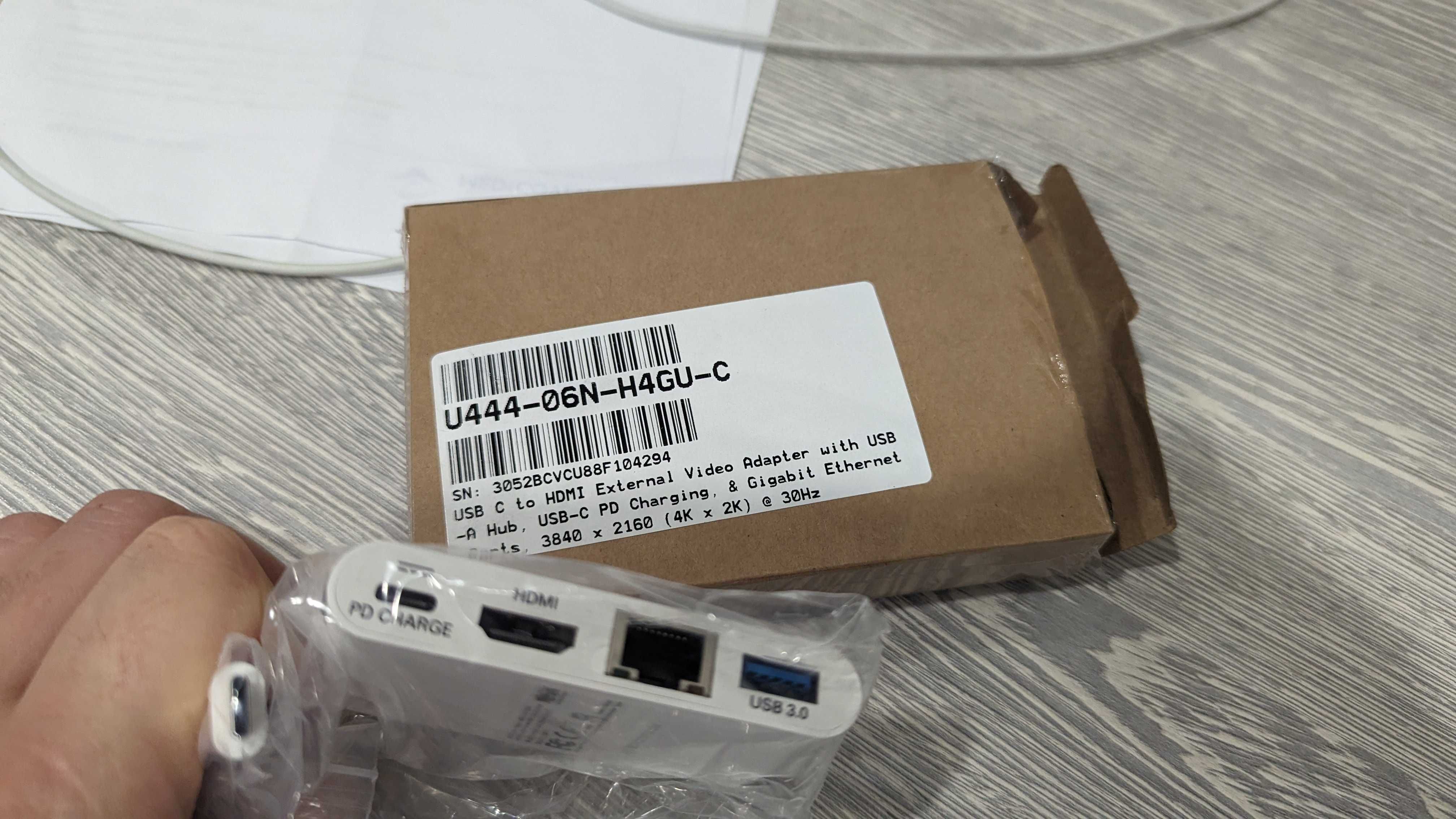 USB-хаб Tripp Lite USB-C + HDMI + RJ45 + USB-A White (U444-06N-H4GU-C)