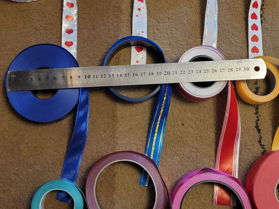 Стрічки для пакування подарунків (залишки)