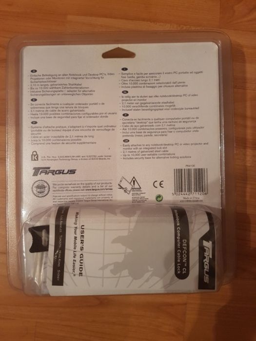 Linka zabezpieczająca do laptopa Targus DEFCON CL