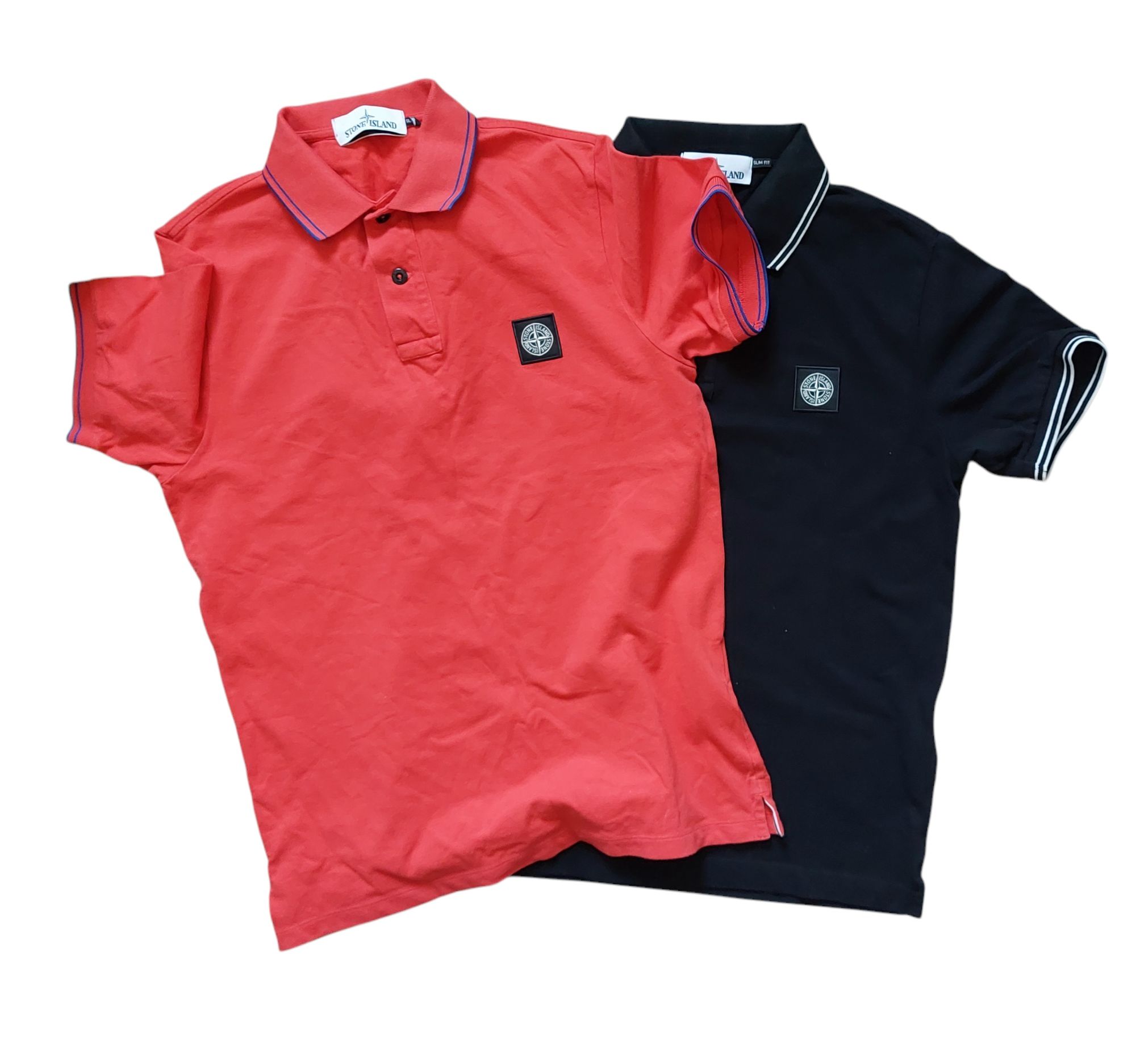 Stone Island 2szt nowe koszulki polo męskie r. M slim