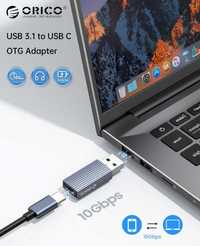 Orico переходник USB-C мама на USB-A папа OTG