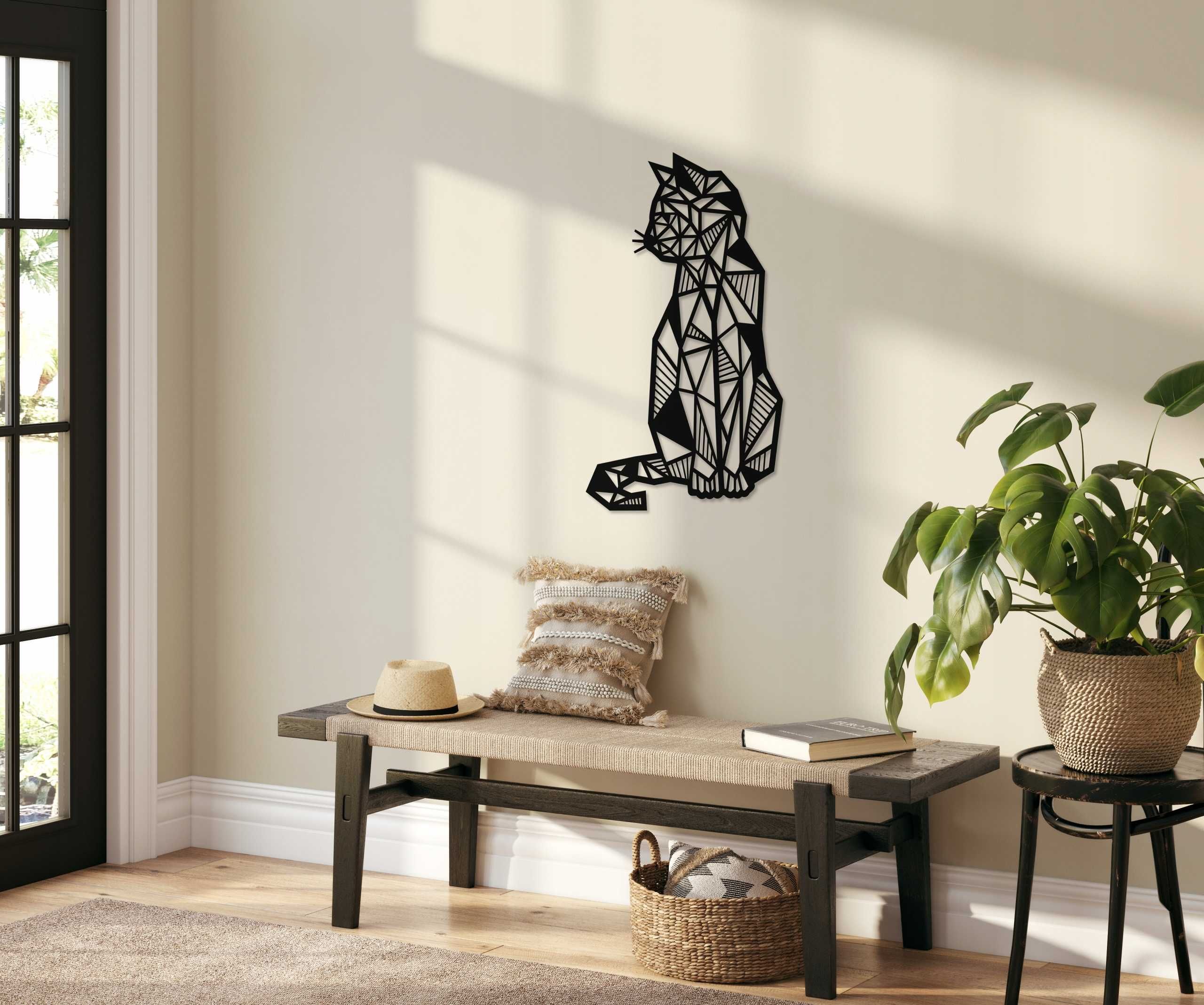 Obraz Ażurowy 3D Kot na ścianie Świetna Jakość *WYSYŁKA24H*