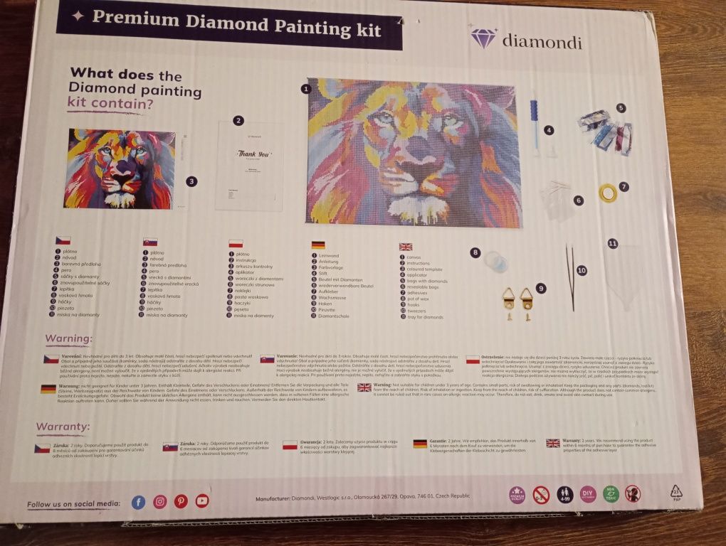Zestaw do haftu diamentowego 40x50