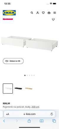 Szuflady/ pojemniki na pościel Malm Ikea