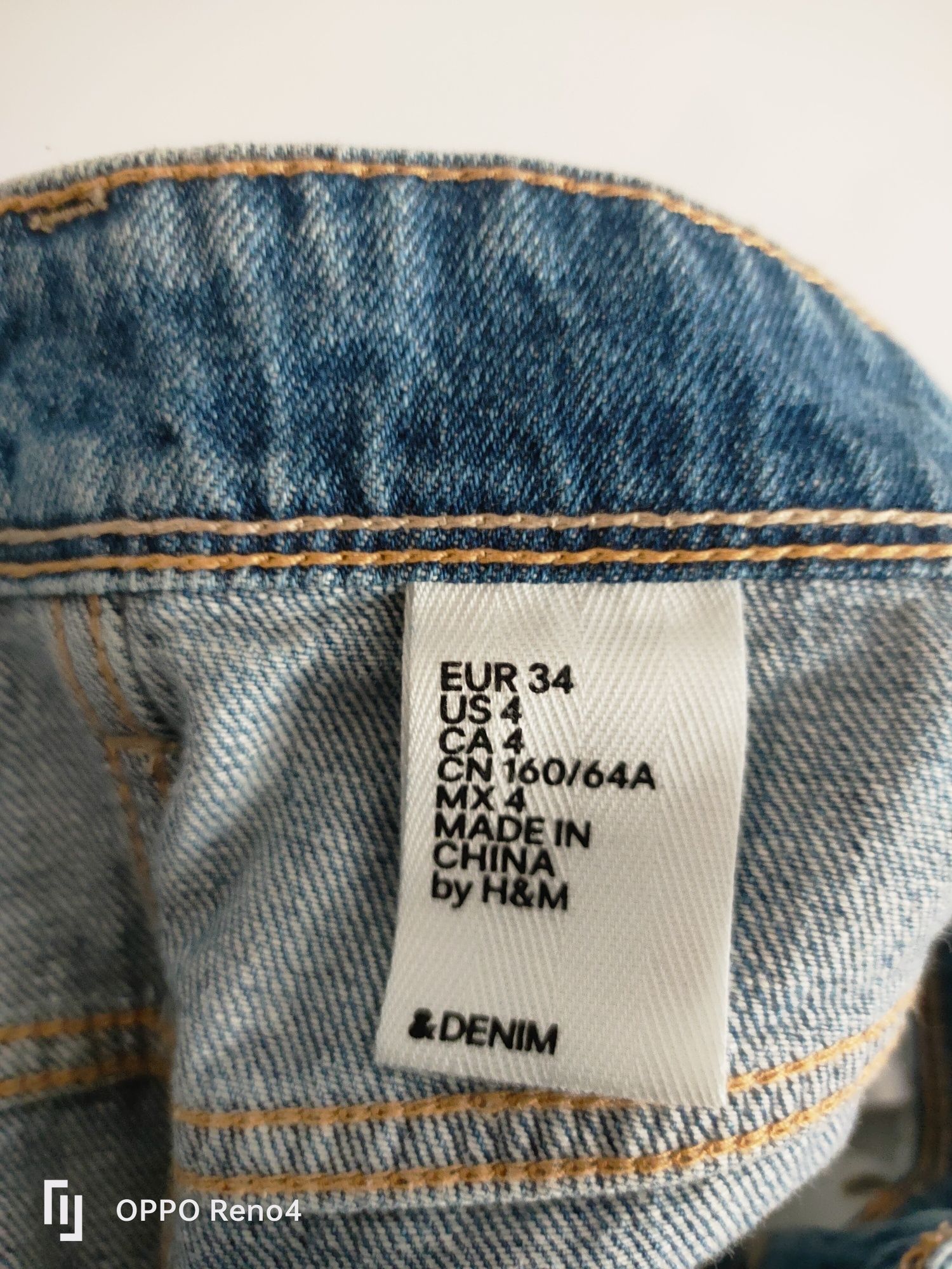 Nowe damskie spodenki jeansowe H&M S