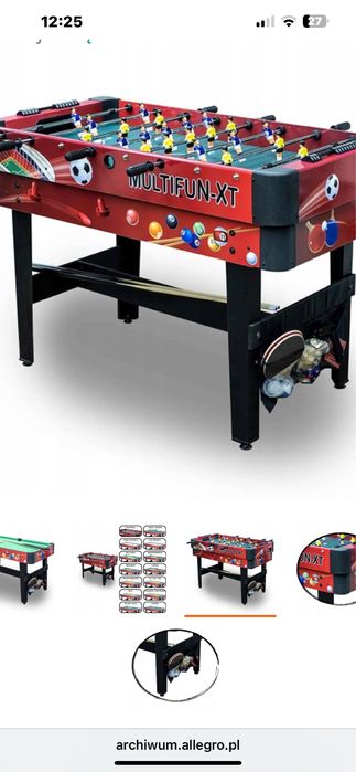 PIŁKARZYKI BILARD Carromco Multifun-Xt, 14w1 STÓŁ