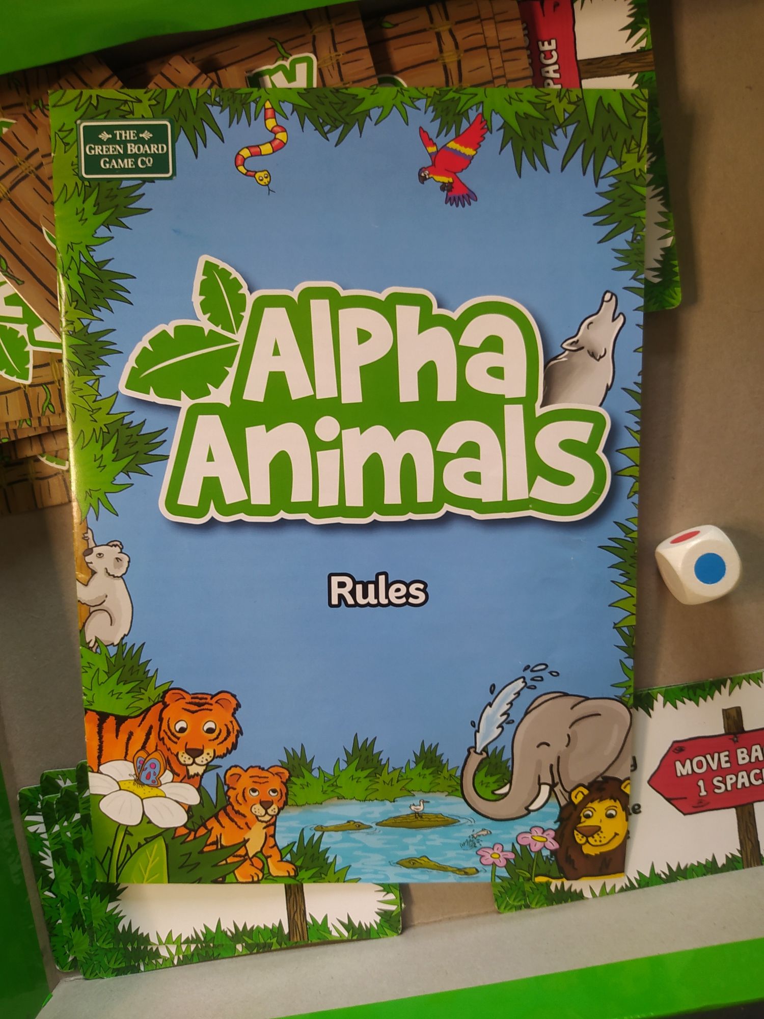Gra angielski dzieci Alpha Animals English board game