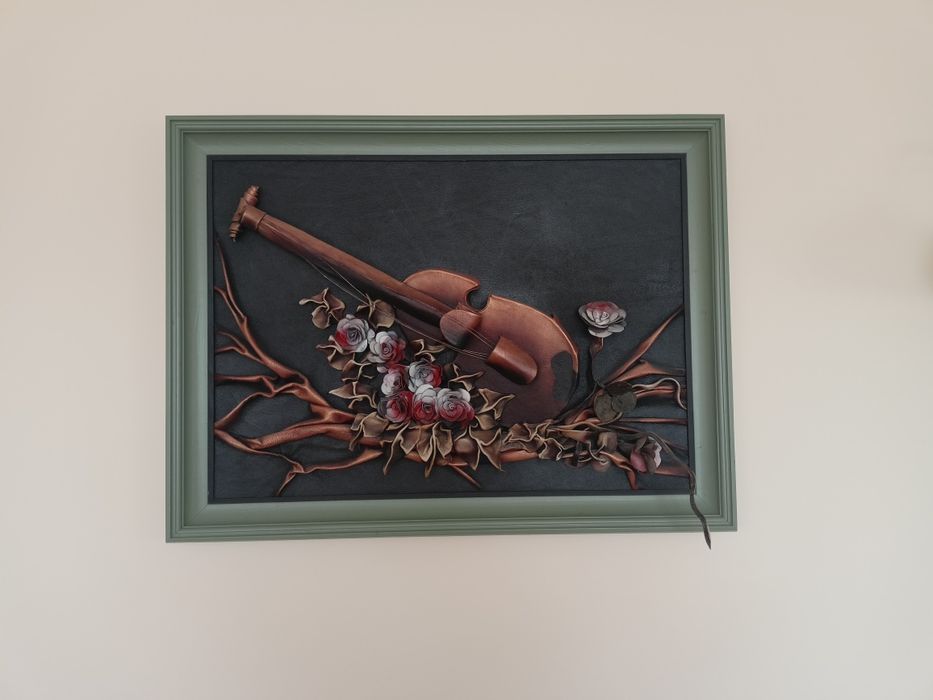 Obraz duży, skórzany, 80x60