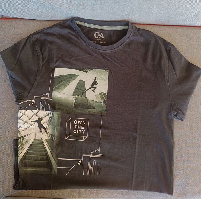 Conjunto de 5 t-shirts de manga comprida, Menino, T 11-12 anos