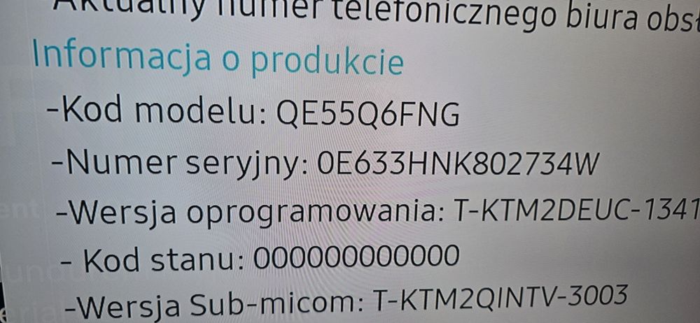 Telewizor Samsung 55 cali SmartTV idealny QE55Q6FNG 2 piloty