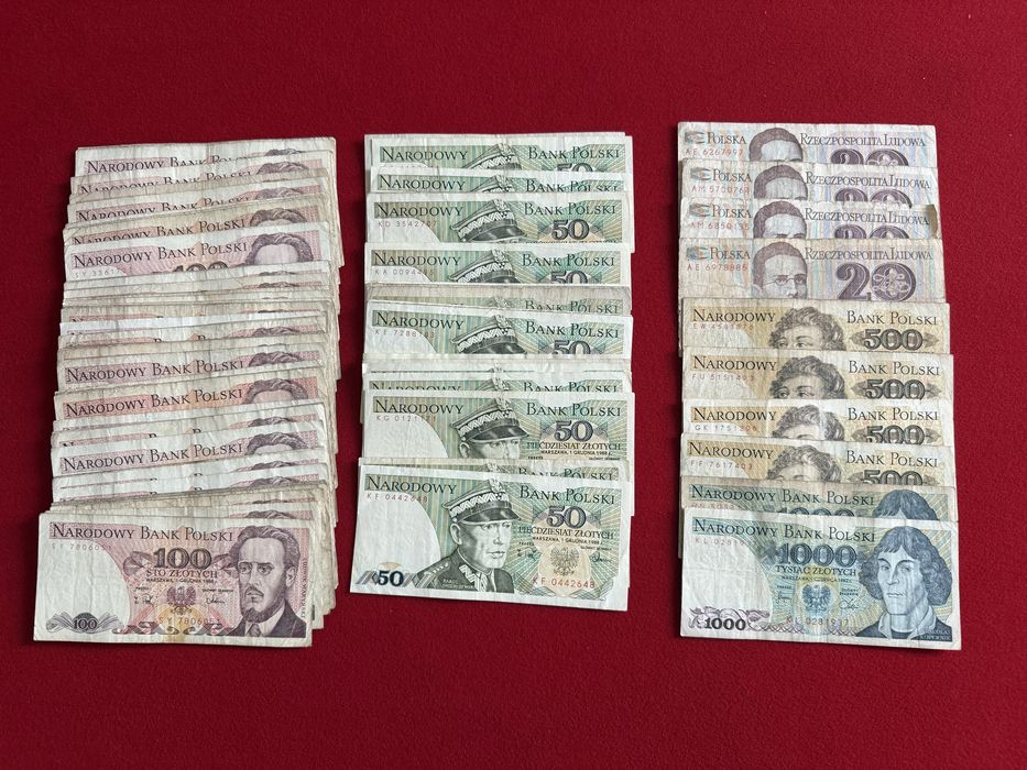Banknoty PRL ponad 100 sztuk