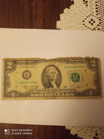 2 USD z 1976 r. destrukt