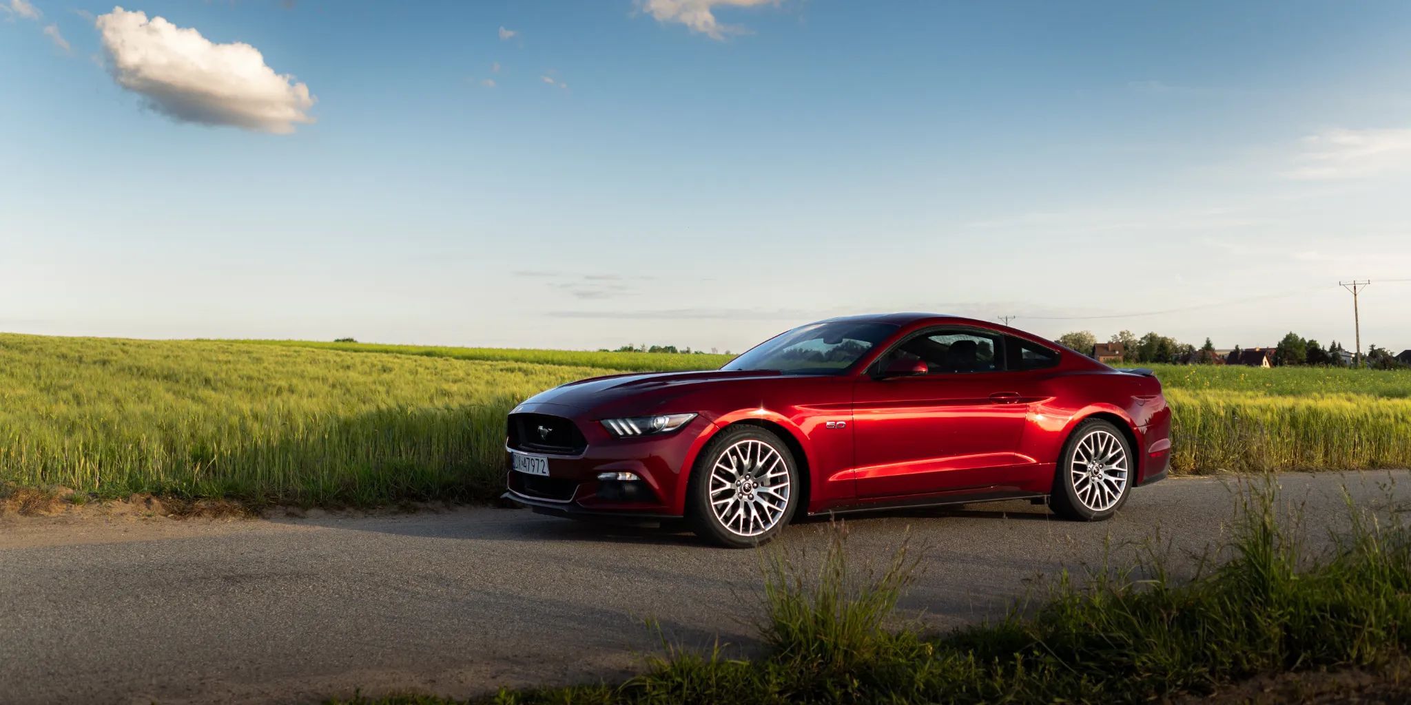 Ford Mustang Wersja Premium • Wentylowane fotele • Automat • Full opcja • Stan bdb