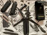 Leatherman surge black bit Kit klips kółko pilnik Piła latarka olight