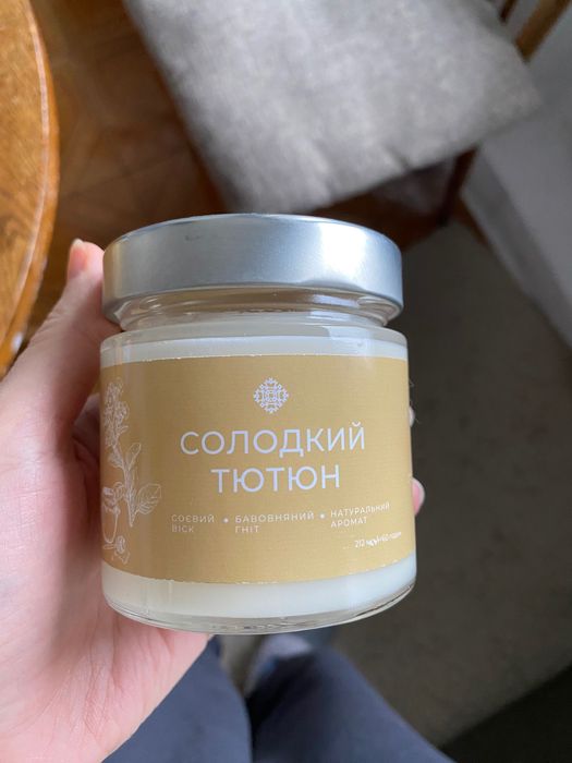 Ароматична свічка «солодкий тютюн»