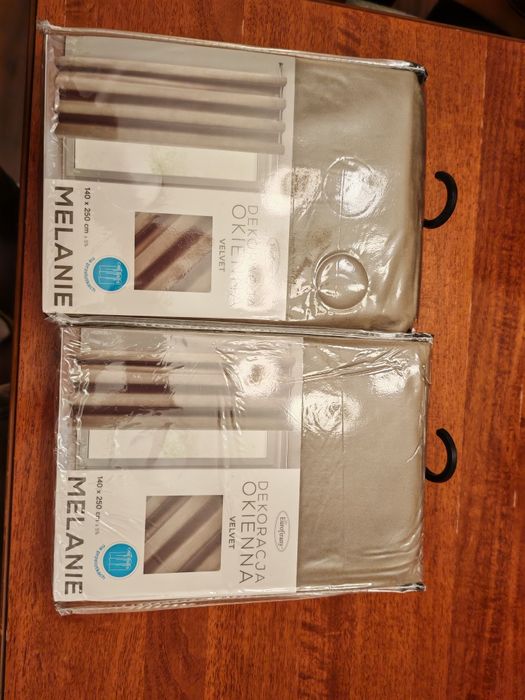 Zasłony 140x250 brązowe