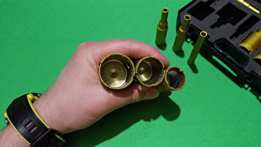 Коронки алмазные набор (6-35мм) Корончатые сверла набор 12шт