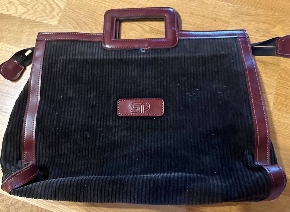 Чоловічий портфель діловий вельветовий