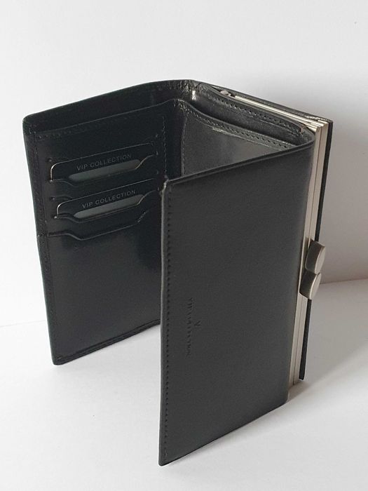 NOWY Portfel Skórzany Damski. Portmonetka. Skóra Vip Collection