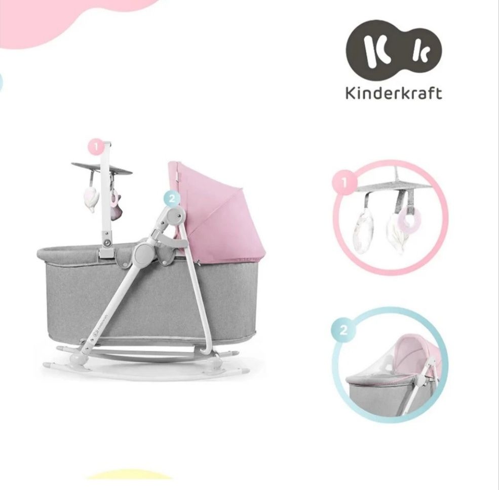 Ліжко-крісло гойдалка Kinderkraft 5в1