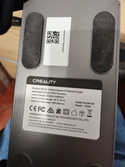 Secador filamento Creality Space Pi Filament Drayer