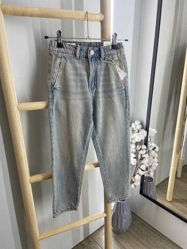 Прямі дитячі джинси бойфренди zara для хлопчика р. 164