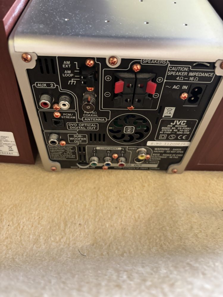 Radio JVC FS-XA1 z głośnikami
