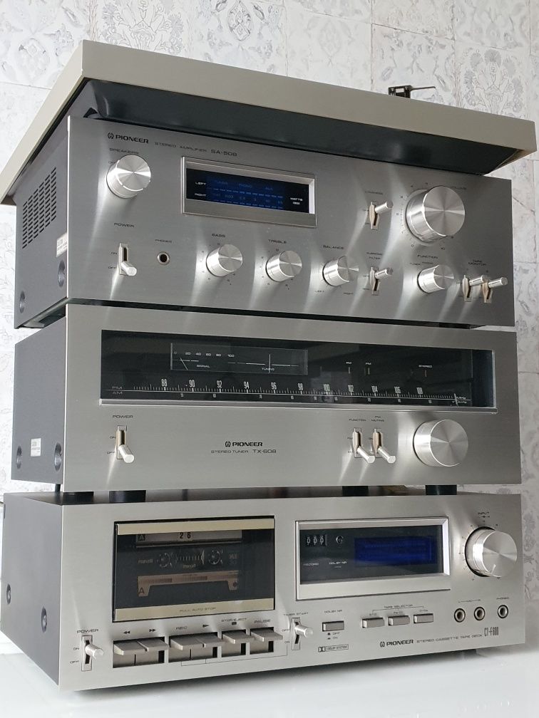 Pioneer SA-508, CT-F600, TX-608, PL-200, CS-434 + originalny Rack