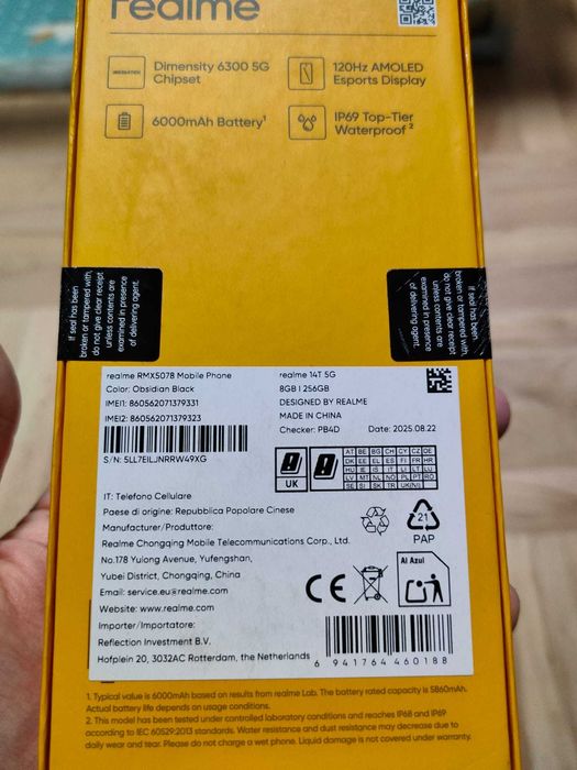 Realme 14T 8/256 GB NOWY