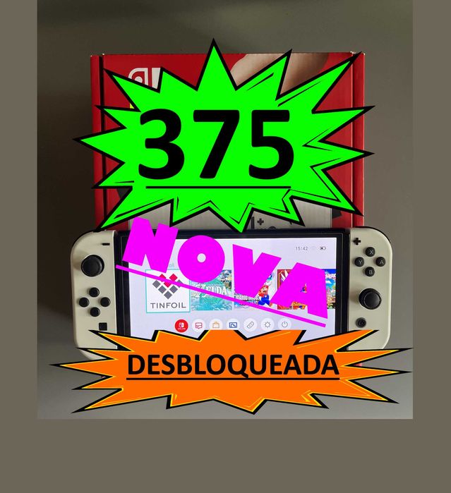 Nintendo Switch Oled | DESBLOQUEADA [NOVA por ESTREAR]