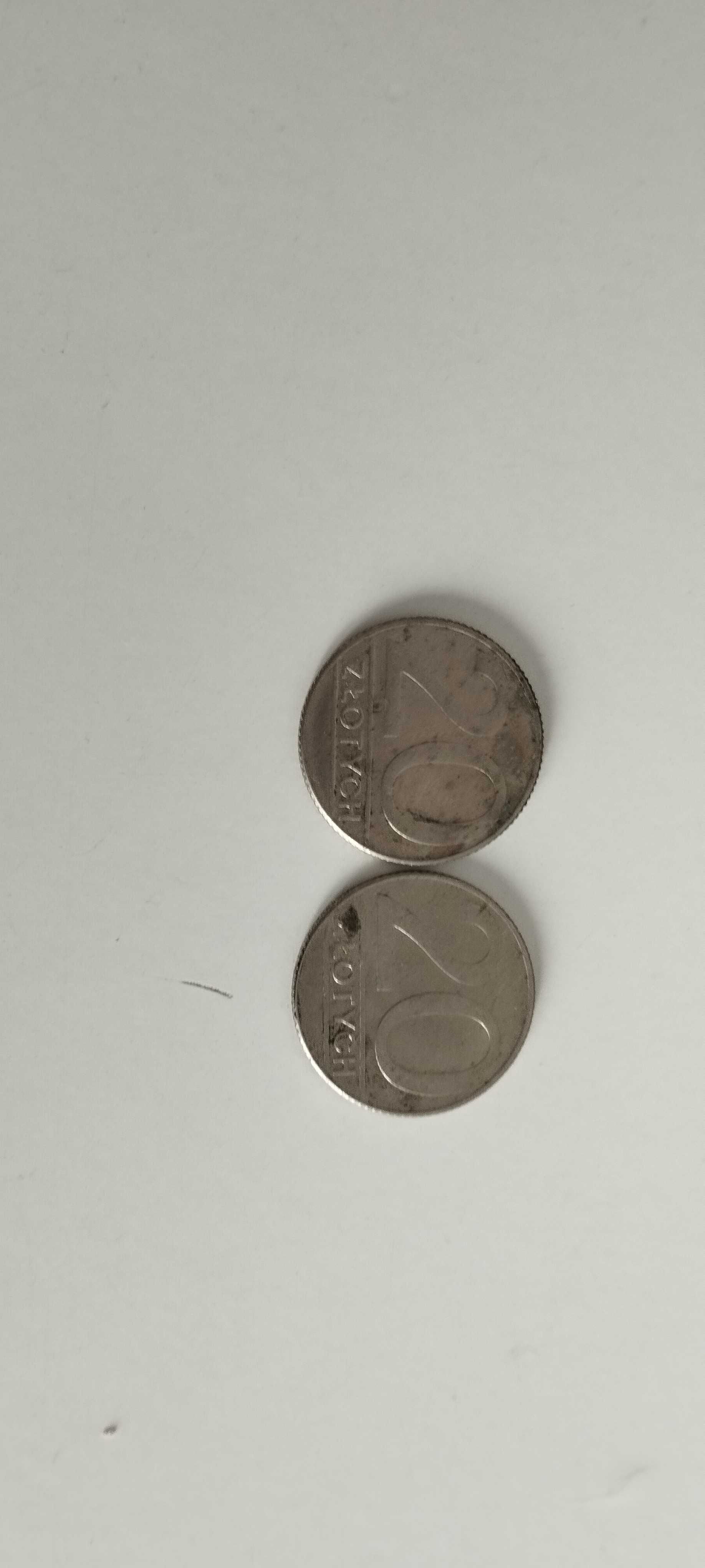 2 monety 20 zł 1989 r.