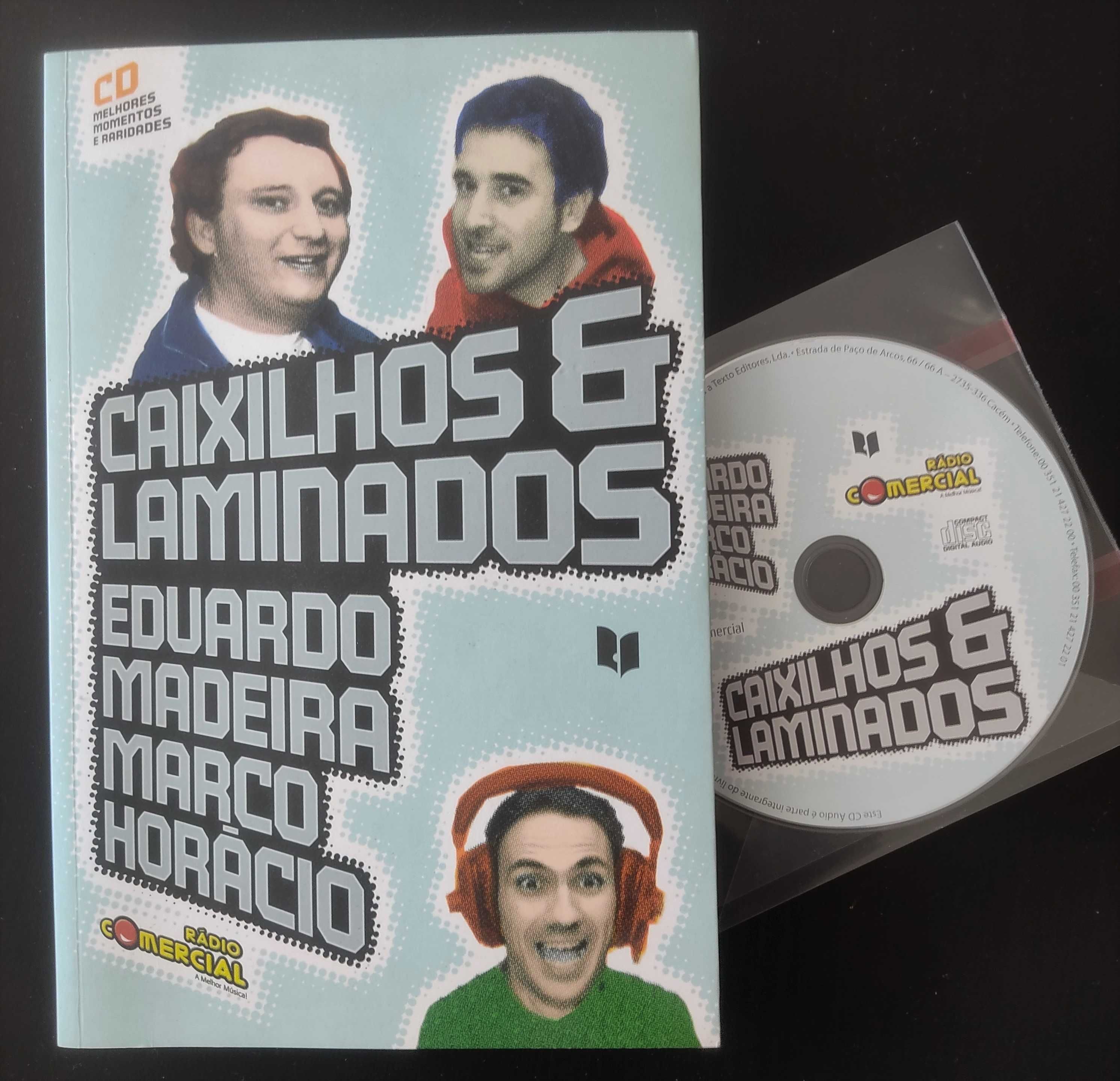 Livro "Caixilhos e Laminados " + CD - Humor (Rádio Comercial)
